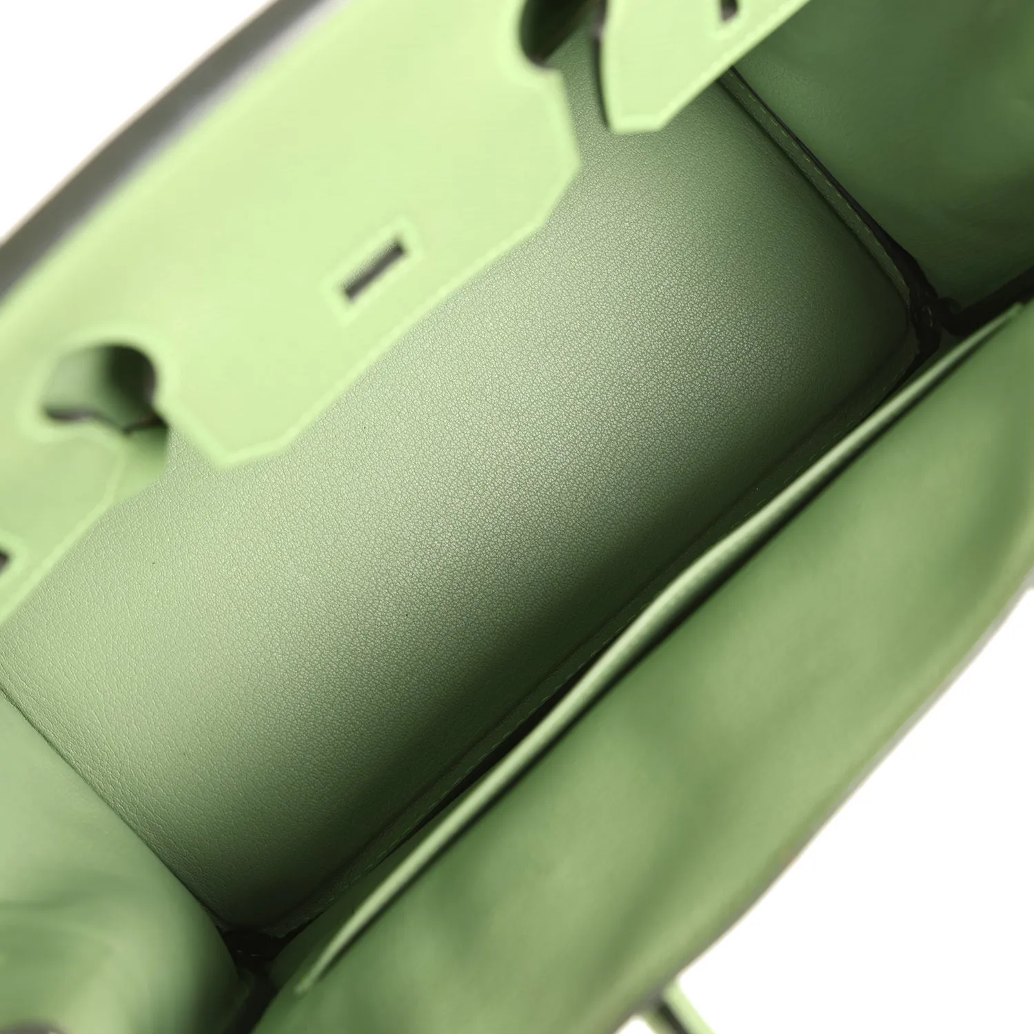 Herthtmes Birkin 40 Handbag  Vert Criquet Epsom GOLD Hardware