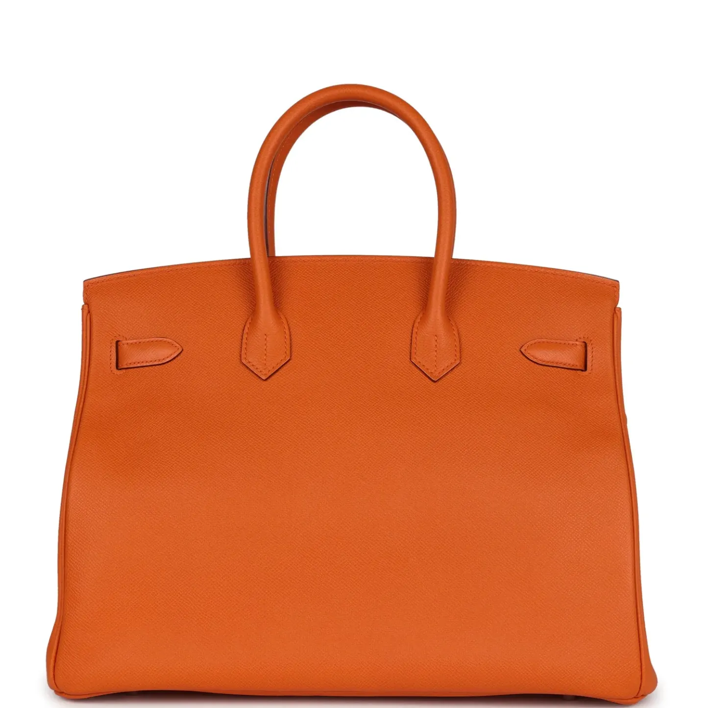 Herthtmes Birkin 40 Handbag  Orange Epsom Hardware