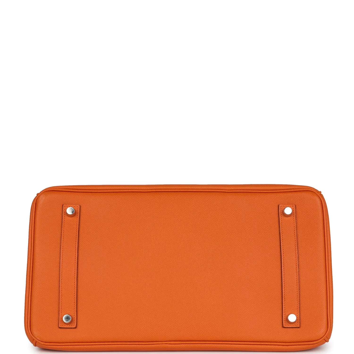 Herthtmes Birkin 40 Handbag  Orange Epsom Hardware