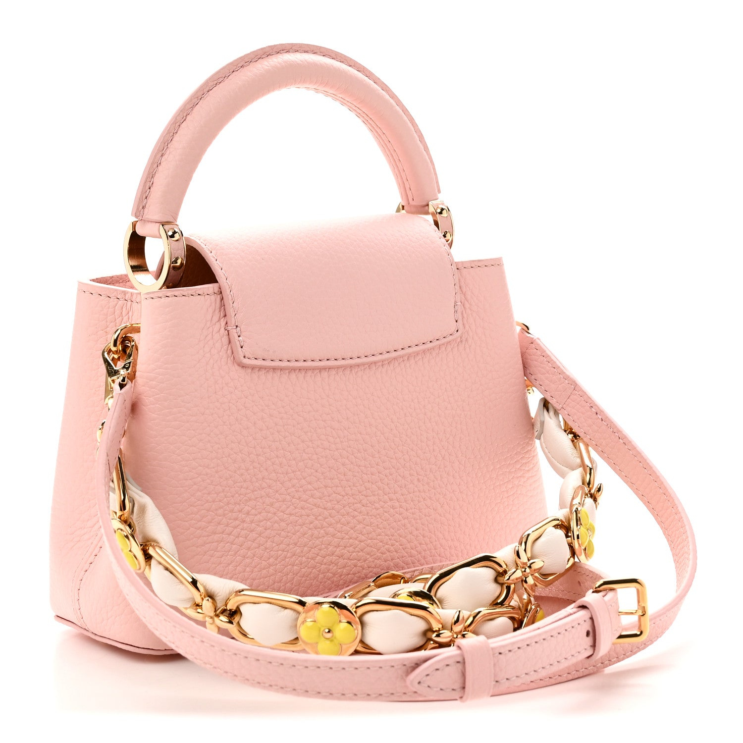 Taurillon Flower Chain Mini Capucines Pink