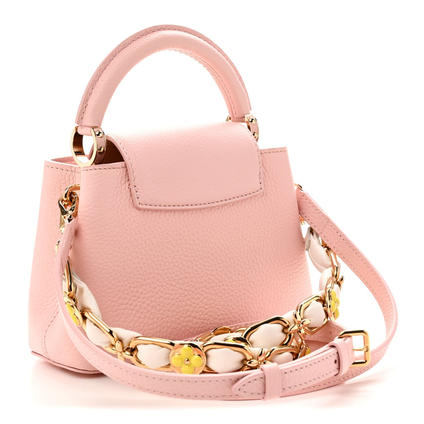 Taurillon Flower Chain Mini Capucines Pink