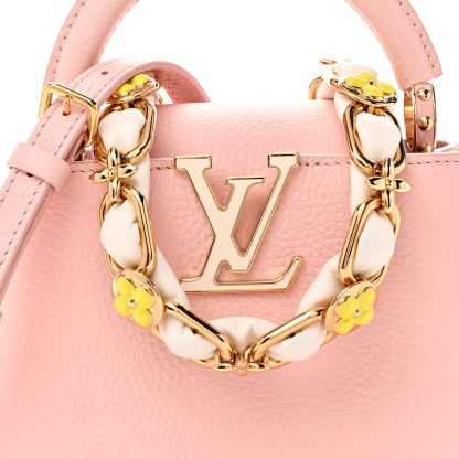 Taurillon Flower Chain Mini Capucines Pink