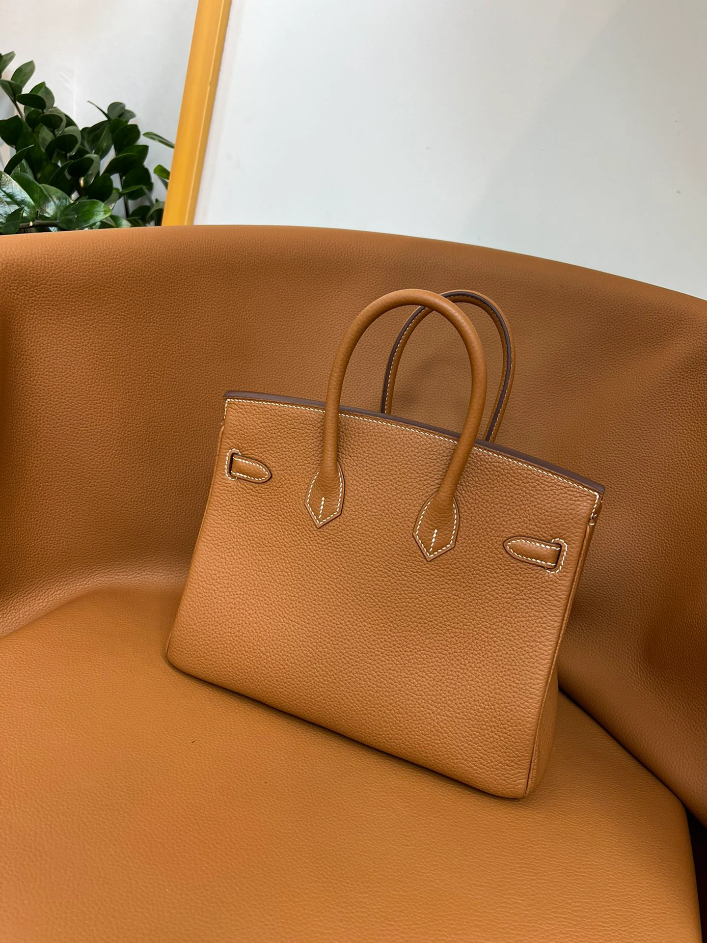 Birkin 25/30/35 Bag Gold (Golden‑Brown) Togo Leather
