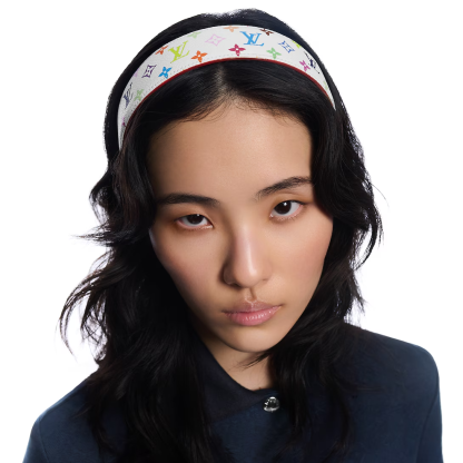 x TM Monogram Multicolor LV Outline Headband