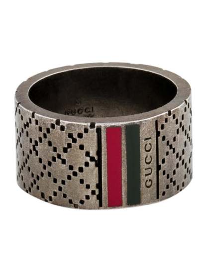 Enamel Wide Diamantissima Ring