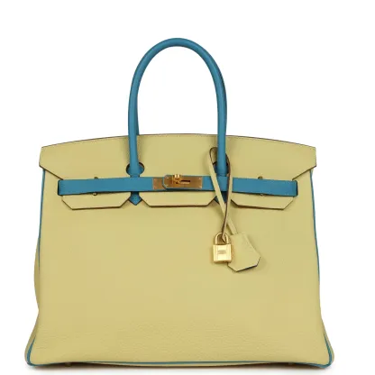 12A TOP LEVEL Herthtmes Birkin 35 Color-Blocked Bags