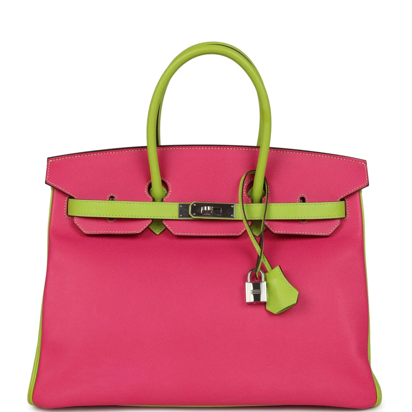 12A TOP LEVEL Herthtmes Birkin 35 Color-Blocked Bags