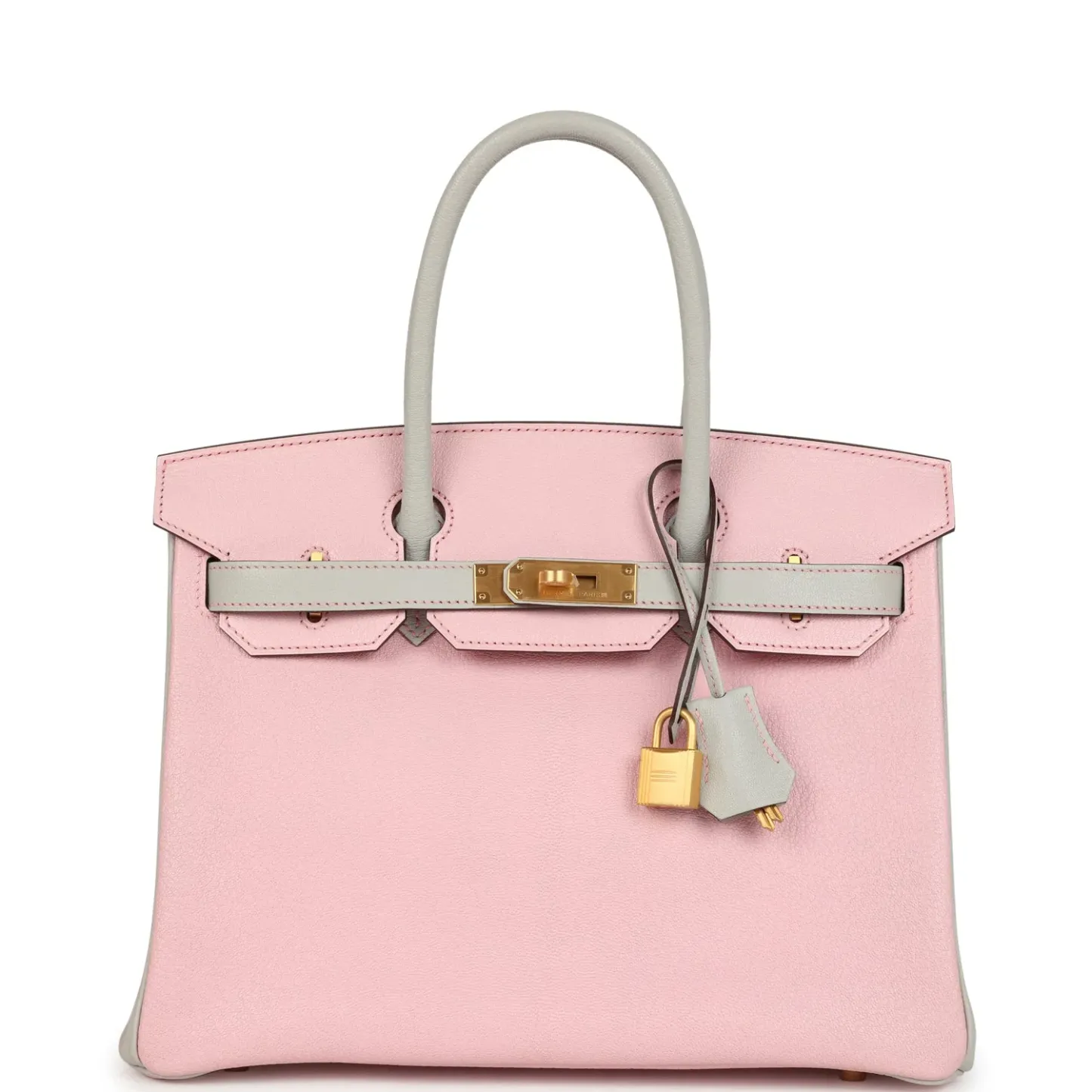 12A TOP LEVEL Herthtmes Birkin 30 Color-Blocked Bags