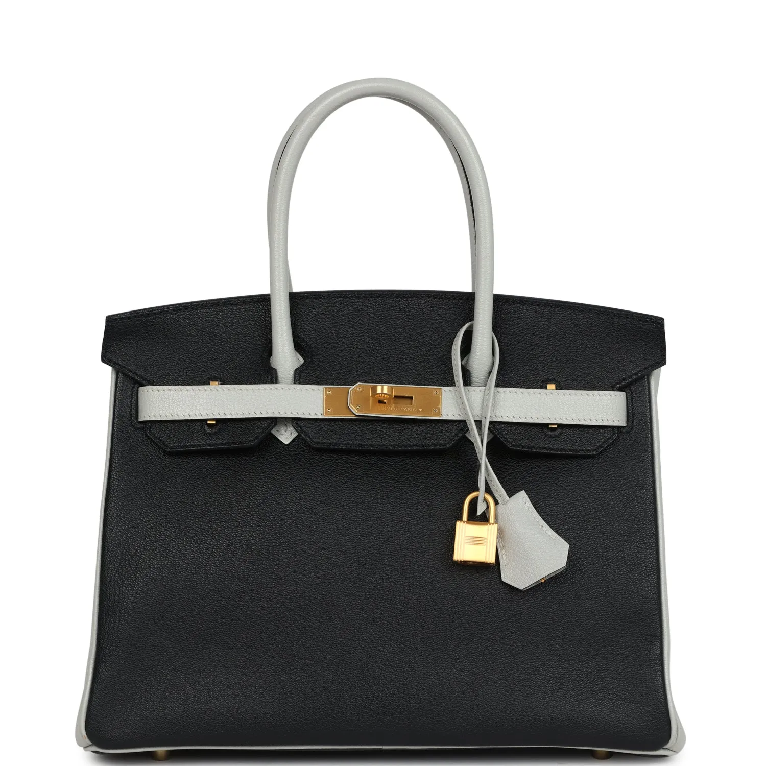 12A TOP LEVEL Herthtmes Birkin 30 Color-Blocked Bags