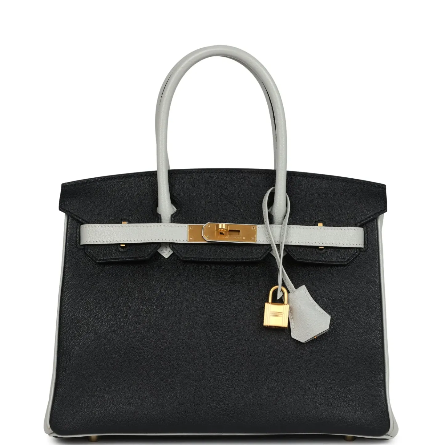 12A TOP LEVEL Herthtmes Birkin 30 Color-Blocked Bags