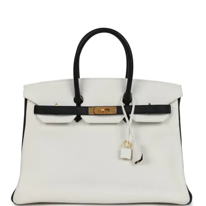 12A TOP LEVEL Herthtmes Birkin 35 Color-Blocked Bags