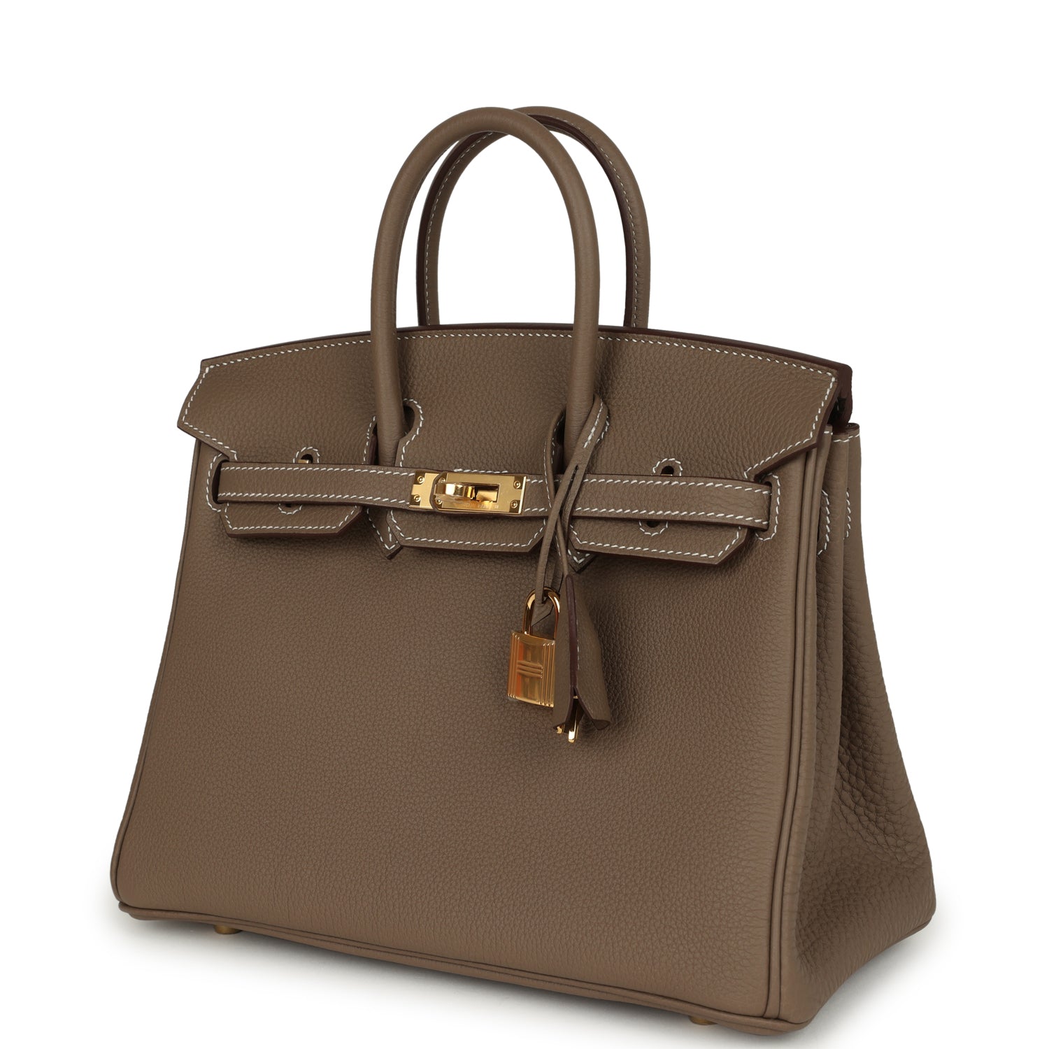 herthtmes Birkin 25 Etoupe Togo Gold Hardware