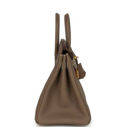 herthtmes Birkin 25 Etoupe Togo Gold Hardware