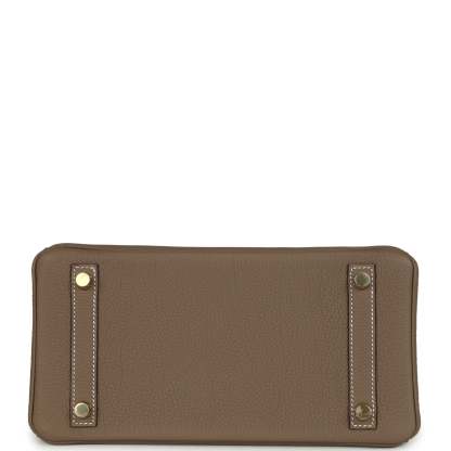 herthtmes Birkin 25 Etoupe Togo Gold Hardware