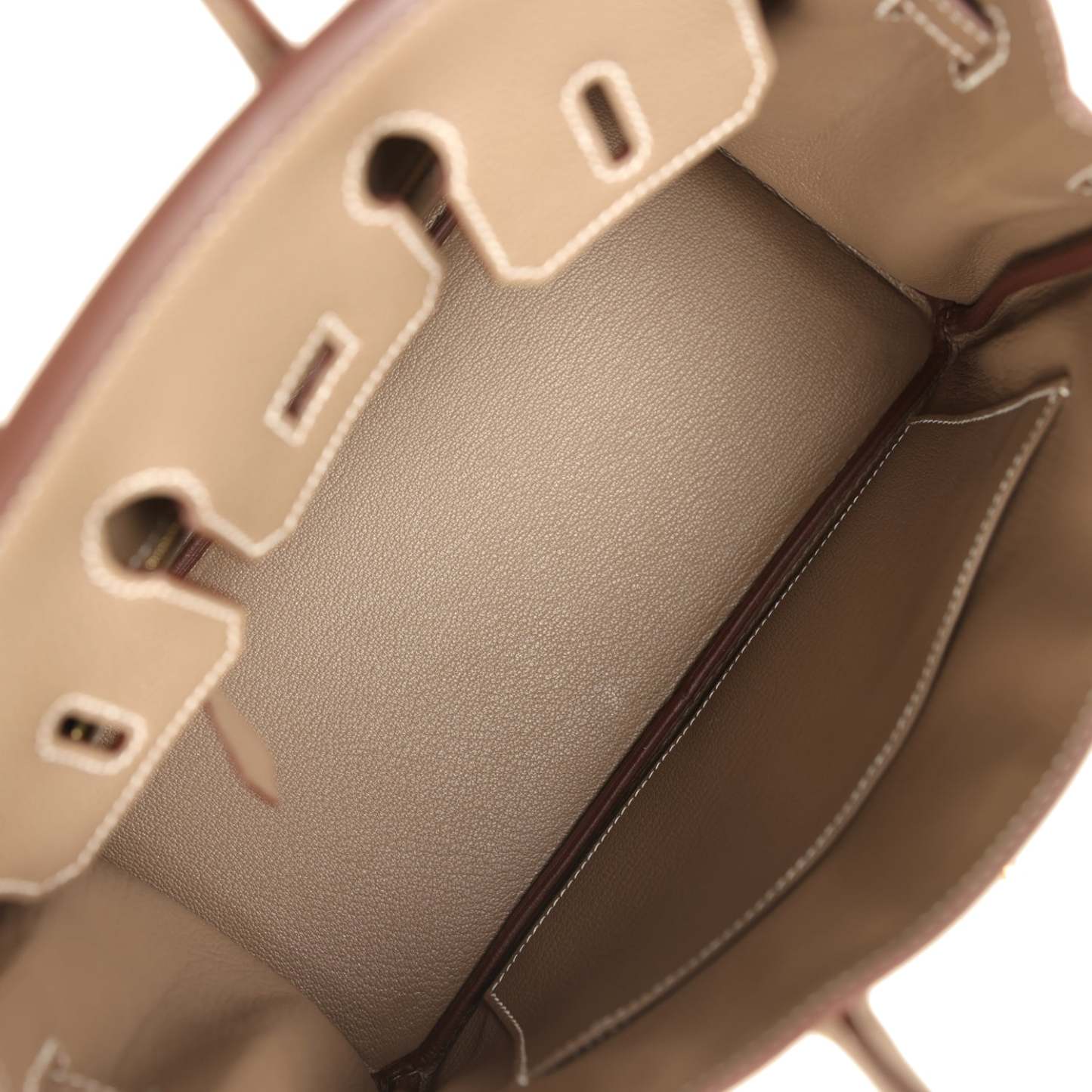 herthtmes Birkin 25 Etoupe Togo Gold Hardware