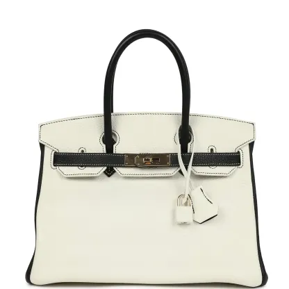 12A TOP LEVEL Herthtmes Birkin 30 Color-Blocked Bags