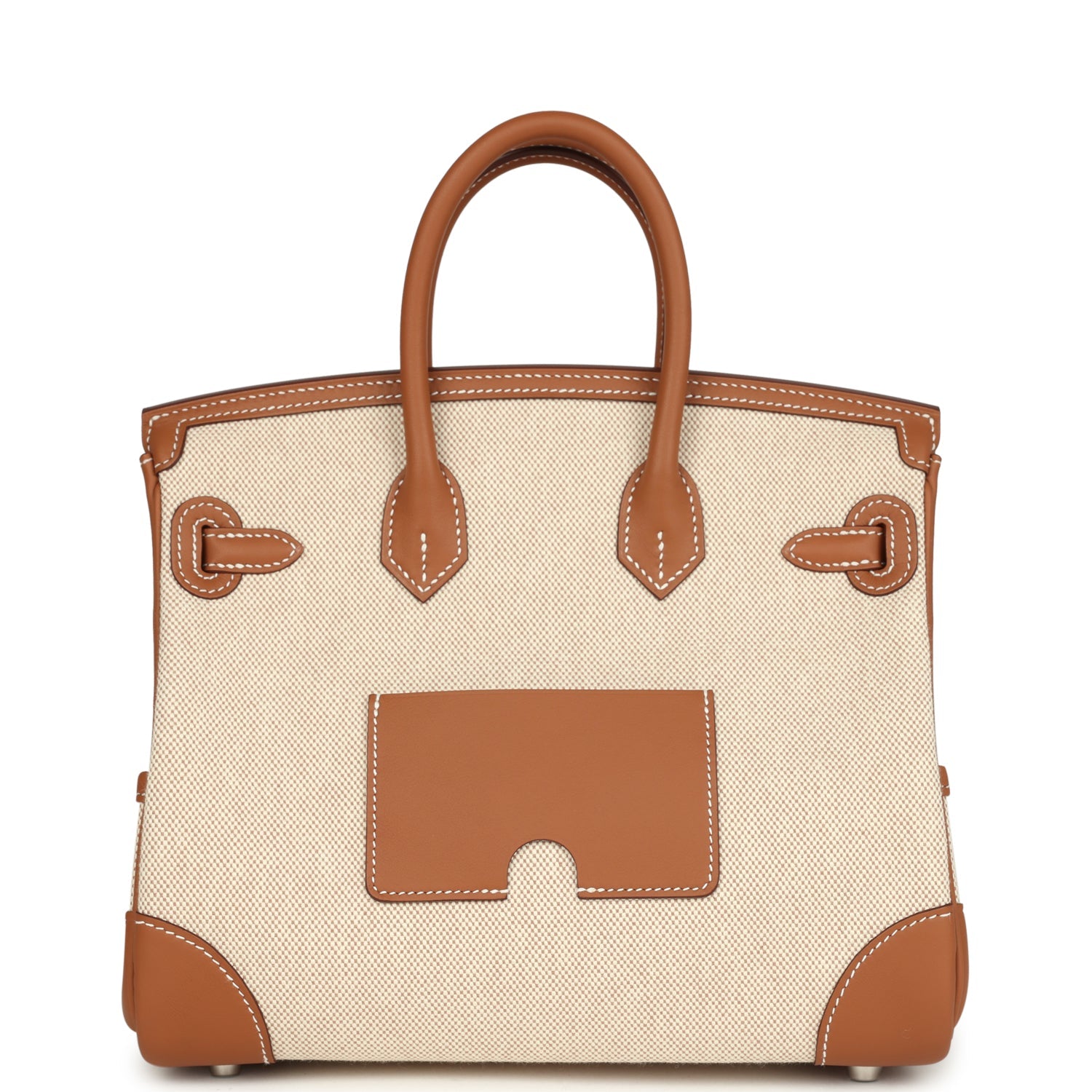 herthtmes Birkin 25 Cargo Ecru-Beige Toile H and Gold Swift Palladium Hardware