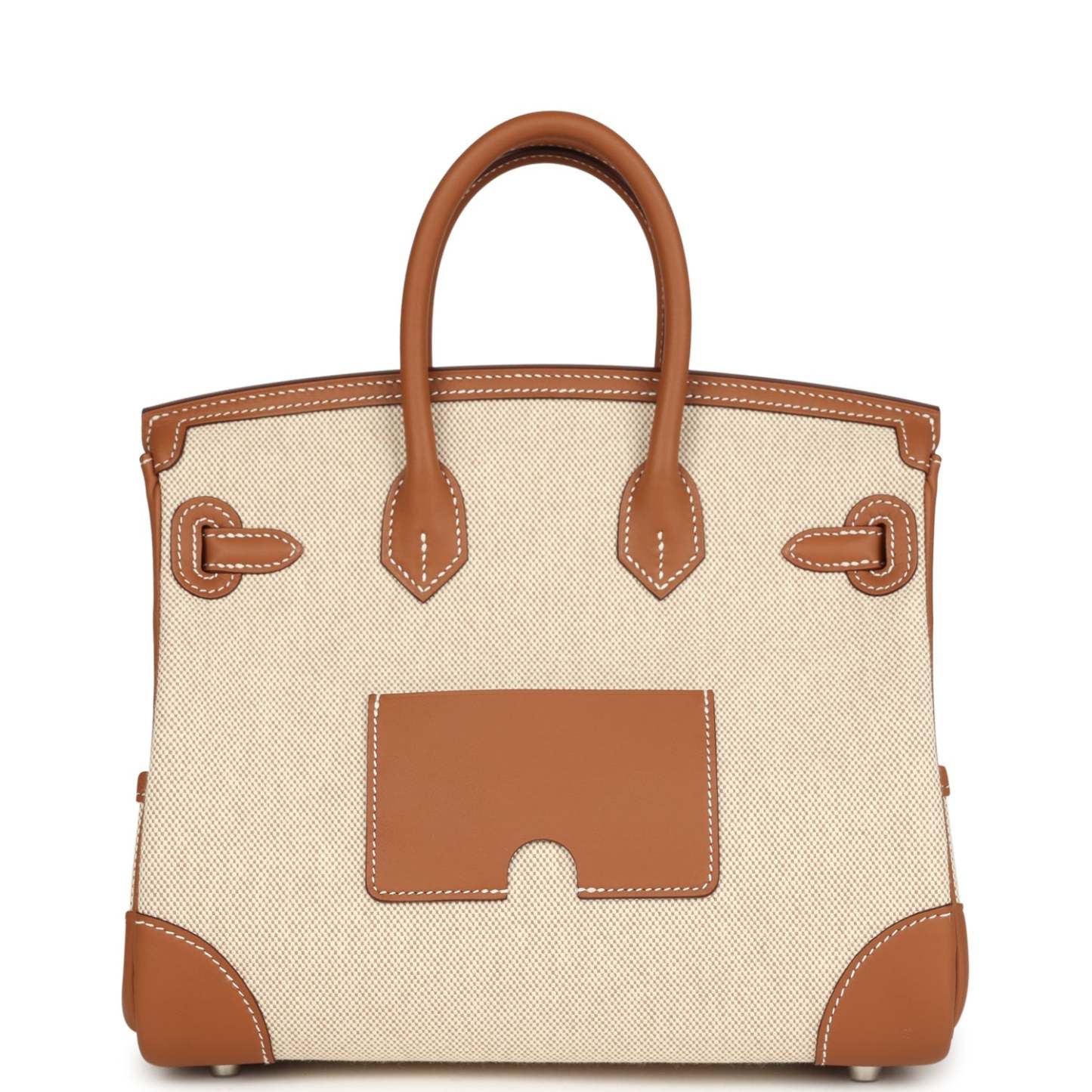herthtmes Birkin 25 Cargo Ecru-Beige Toile H and Gold Swift Palladium Hardware