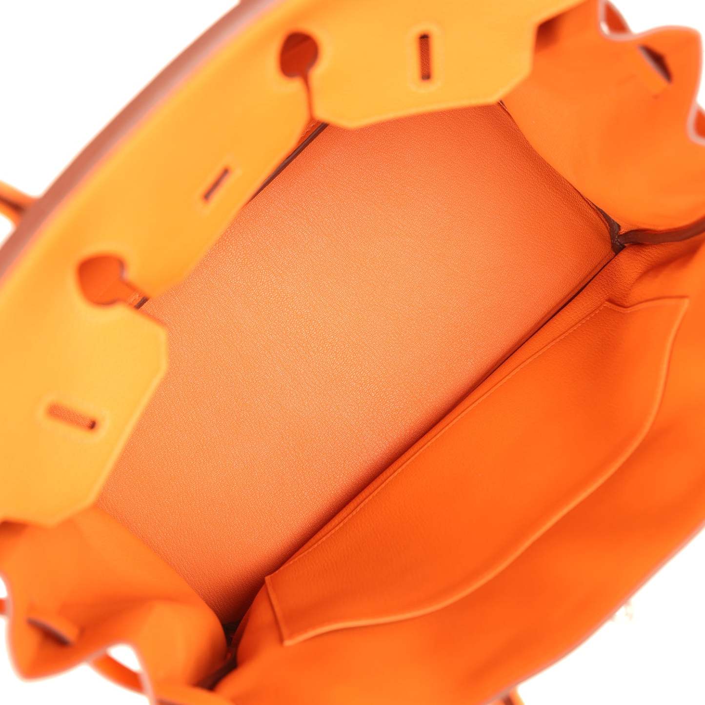 herthtmes Birkin 35 Orange Togo Palladium Hardware