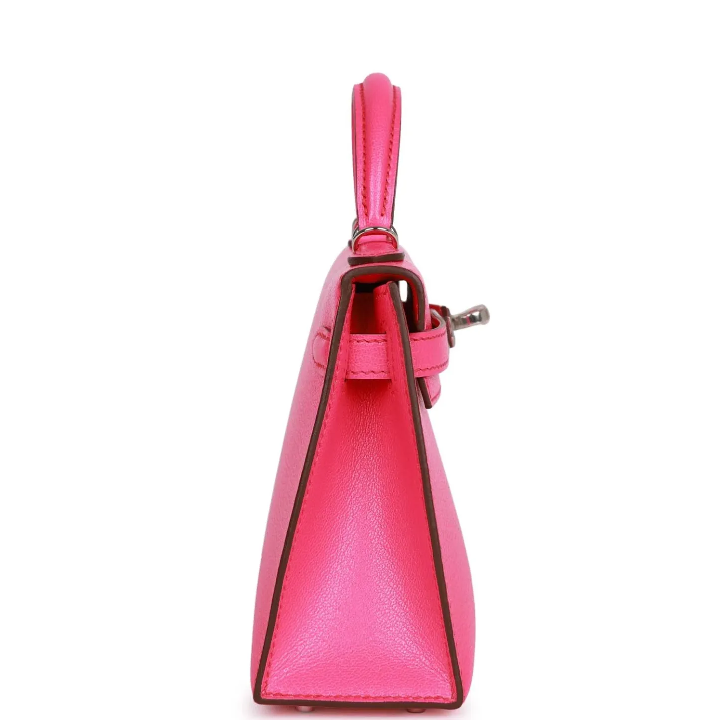 Herthtmes Kelly Sellier 20 Rose Pop Chevre Chamkila Palladium Hardware