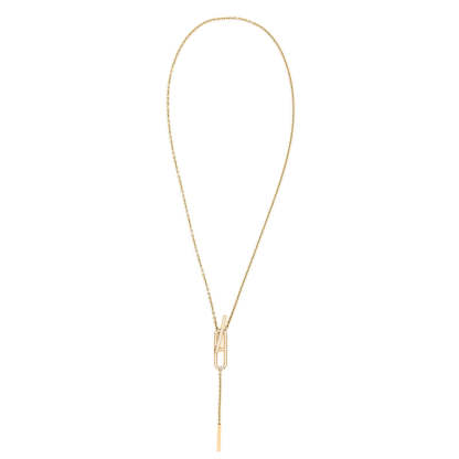 EVER CHAINE D’ANCRE LARIAT NECKLACE GOLD WITH DIAMONDS