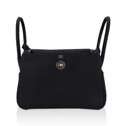 Lindy 26 Bag Black Clemence Leather with Palladium Hardware