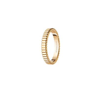 GROSGRAIN YELLOW GOLD WEDDING BAND