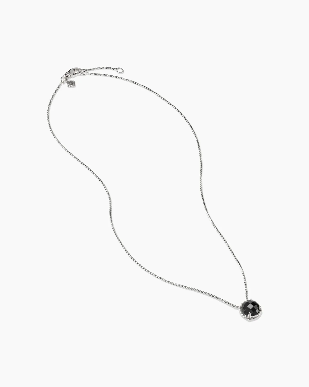 Petite Chatelaine庐 Necklace Sterling Silver with 18K Yellow Gold Dome, 10mm