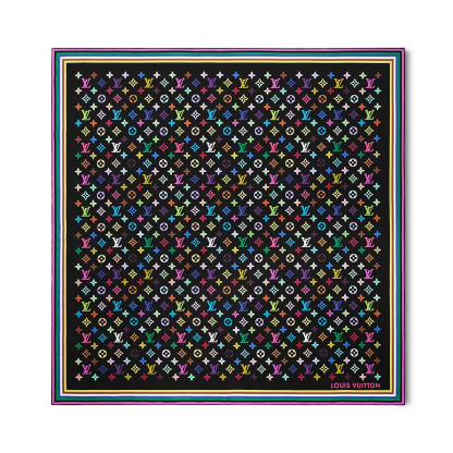 TM Monogram Multicolor Square 90