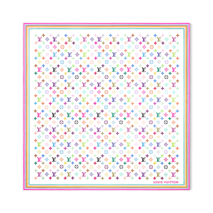 TM Monogram Multicolor Square 90