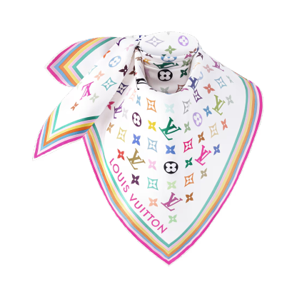 TM Monogram Multicolor Square 90