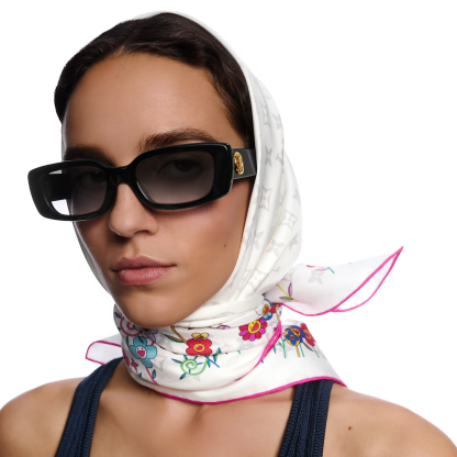 x TM Monogram Superflat Flowers Square 90