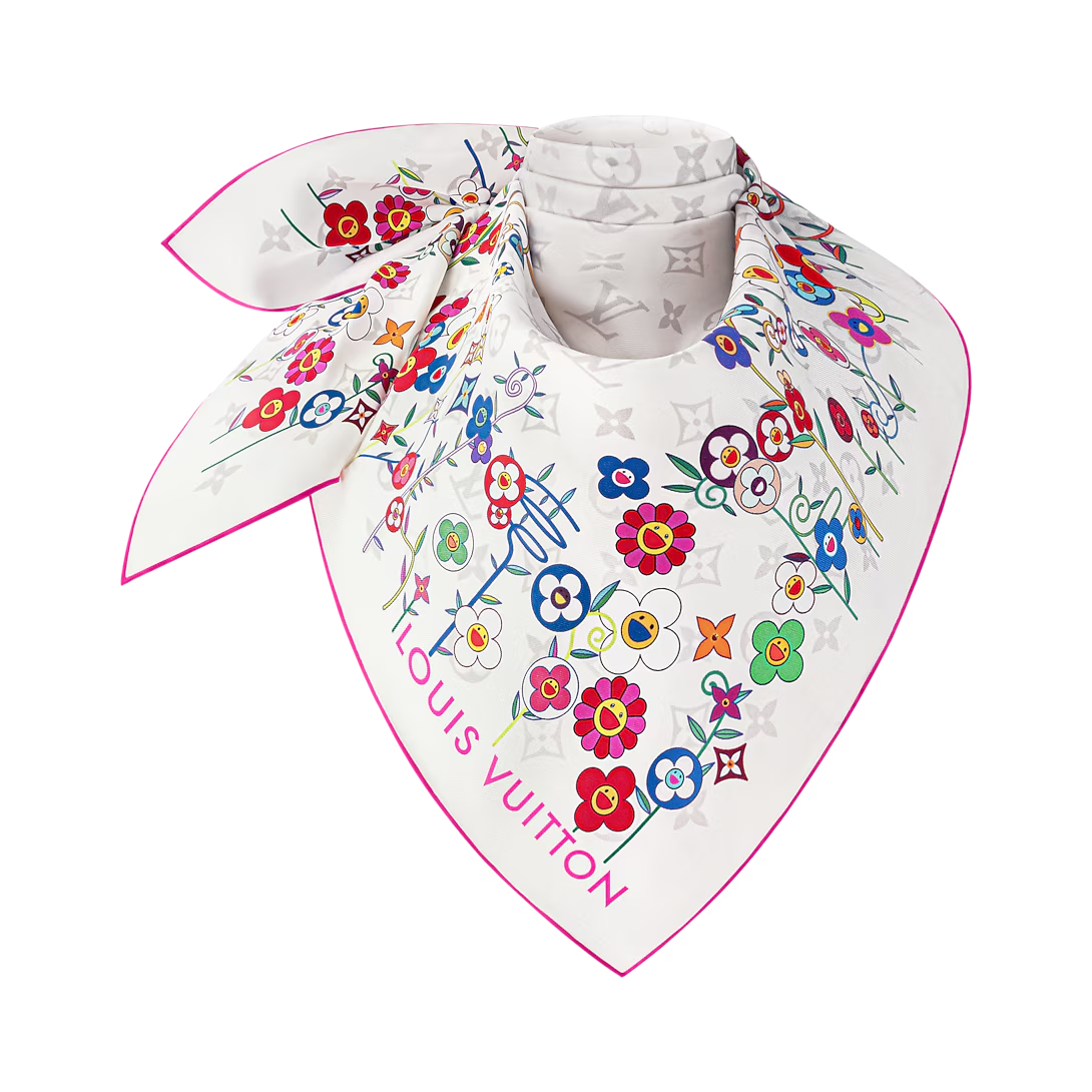 x TM Monogram Superflat Flowers Square 90