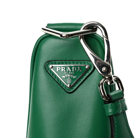 Triangle leather mini-bag