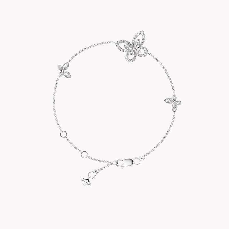 Butterfly Silhouette Diamond Mini Bracelet