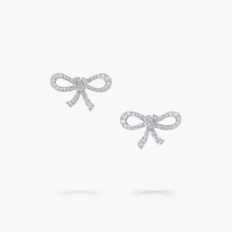 Tilda's Bow Mini Diamond Stud Earring