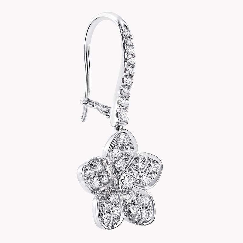 Wild Flower Pavé Diamond Earrings