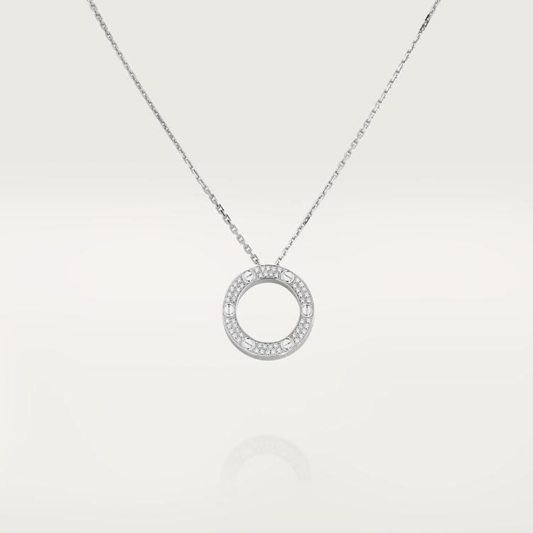 LOVE NECKLACE, DIAMOND-PAVED