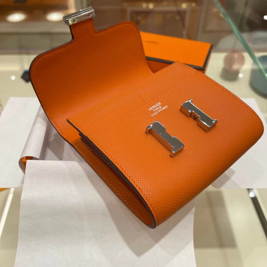 Constance Mini 13 Bag Orange Epsom Leather