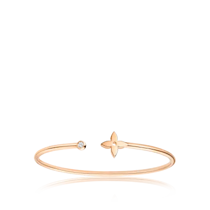 Idylle Blossom Twist Bracelet, Pink Gold