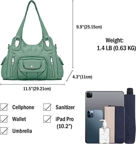 Handbags for Women, Purses for Women, Hobo Bags for Women, Purses and Handbags, Womens Purse w/Multi Pocket, H1635