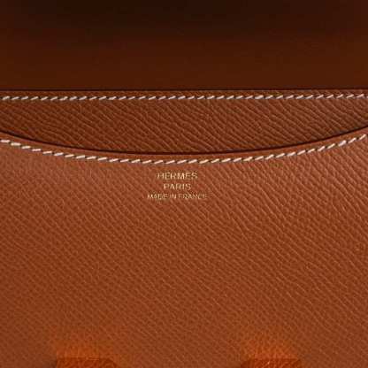 Constance 18 Mini Bag Gold w/ Gold Hardware Epsom Leather