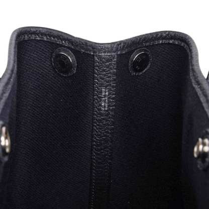 Bag Garden Party 30 Criss Cross Toile / Black Vache Country Leather