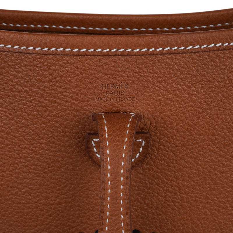 Evelyne TPM Fauve Barenia Faubourg Bag Gold Hardware