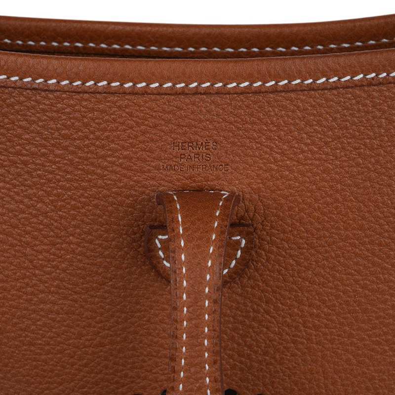 Evelyne TPM Fauve Barenia Faubourg Bag Gold Hardware