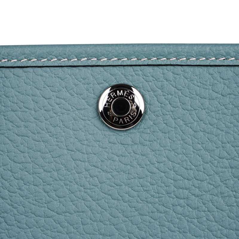 Bag Garden Party 30 Bag Ciel / Vache Country Leather Palladium New w/Box