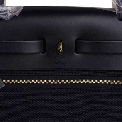 Herbag Zip Black on Black 31 Officier Canvas / Vache Hunter Leather