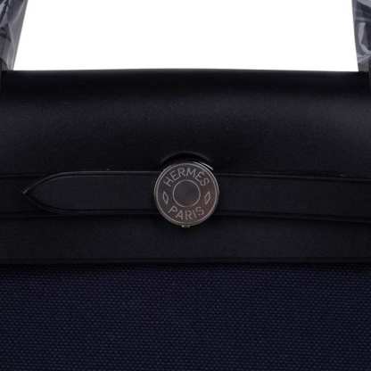 Herbag Zip Navy on Black 31 Militaire Canvas / Vache Hunter Leather