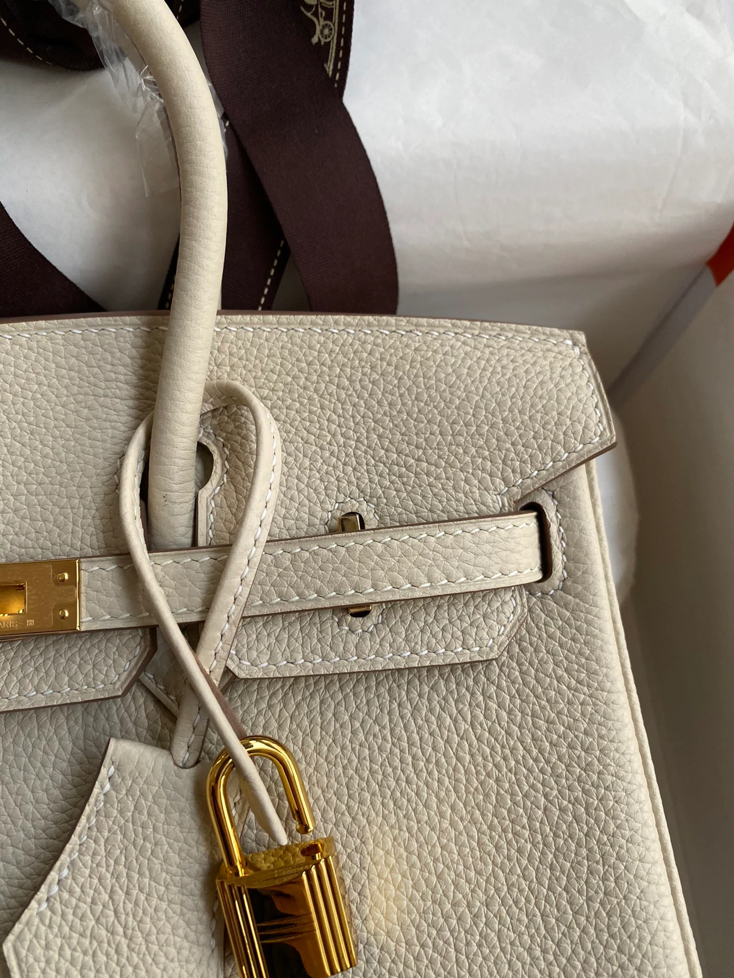Birkin 25/30/35 Bag Nata Togo Leather