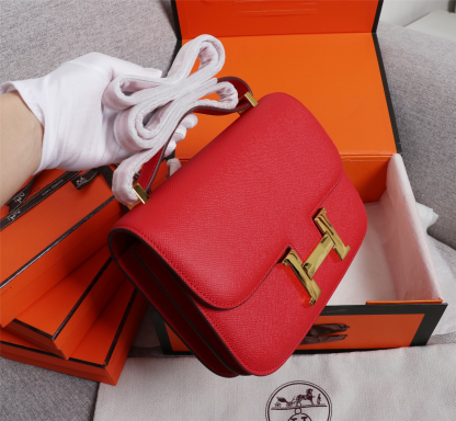 Constance 19/23 bag Red Epsom Leather